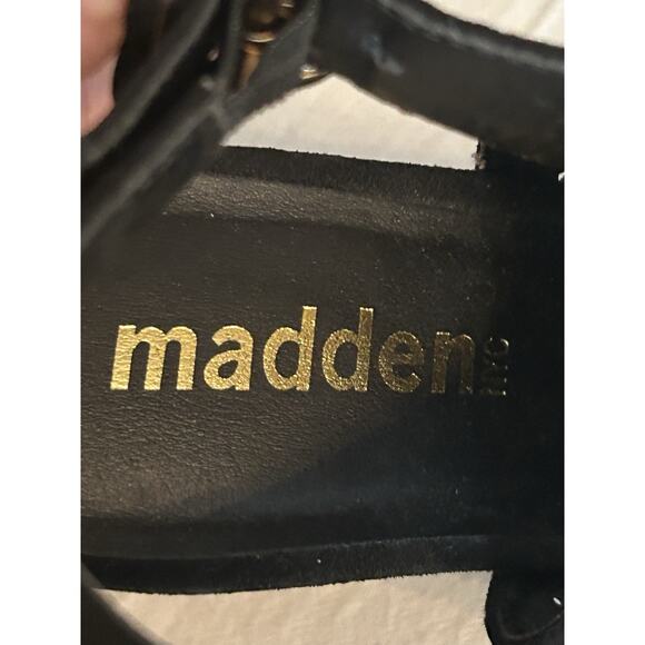 Madden NYC Peeptoe Heel Black Size 9 Brogan-C Cage - Picture 6 of 7